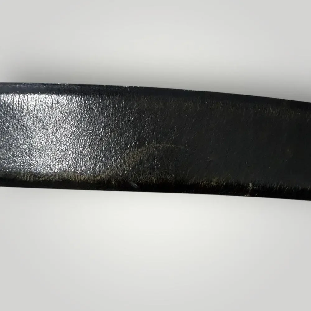 Claudio Orciani Black Leather Belt